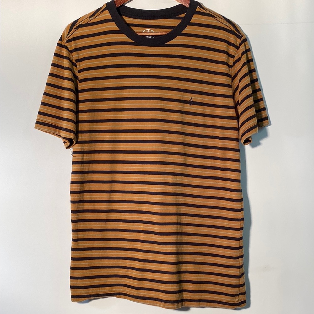 Volcom Brown and Black Short Sleeve Tee